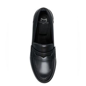 Marc Fisher Black Leather Milton Loafers